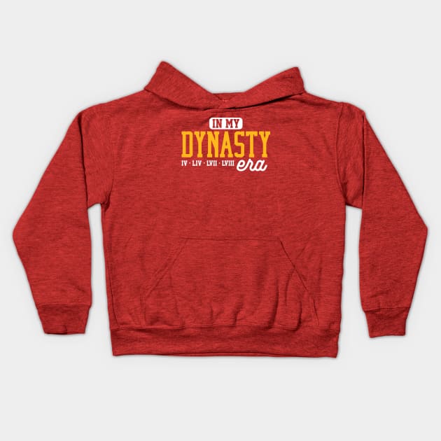 In My Dynasty Era Kansas City Chiefs Champion LVIII Kids Hoodie by GraciafyShine